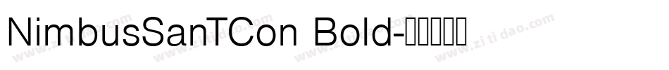 NimbusSanTCon Bold字体转换